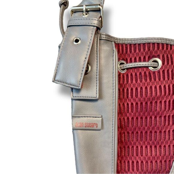 NWOT Alan Stuart Mississippi State Silver and Red Bucket Purse - Sz M-L - Picture 4 of 10